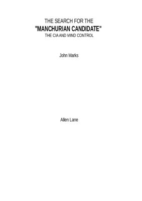 CIA Mind Control Research — Book And Author Note (October 1978)