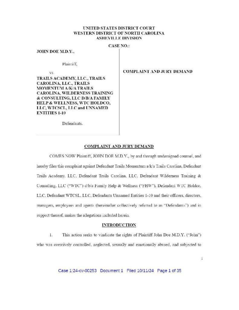 Trails Lawsuit John Doe