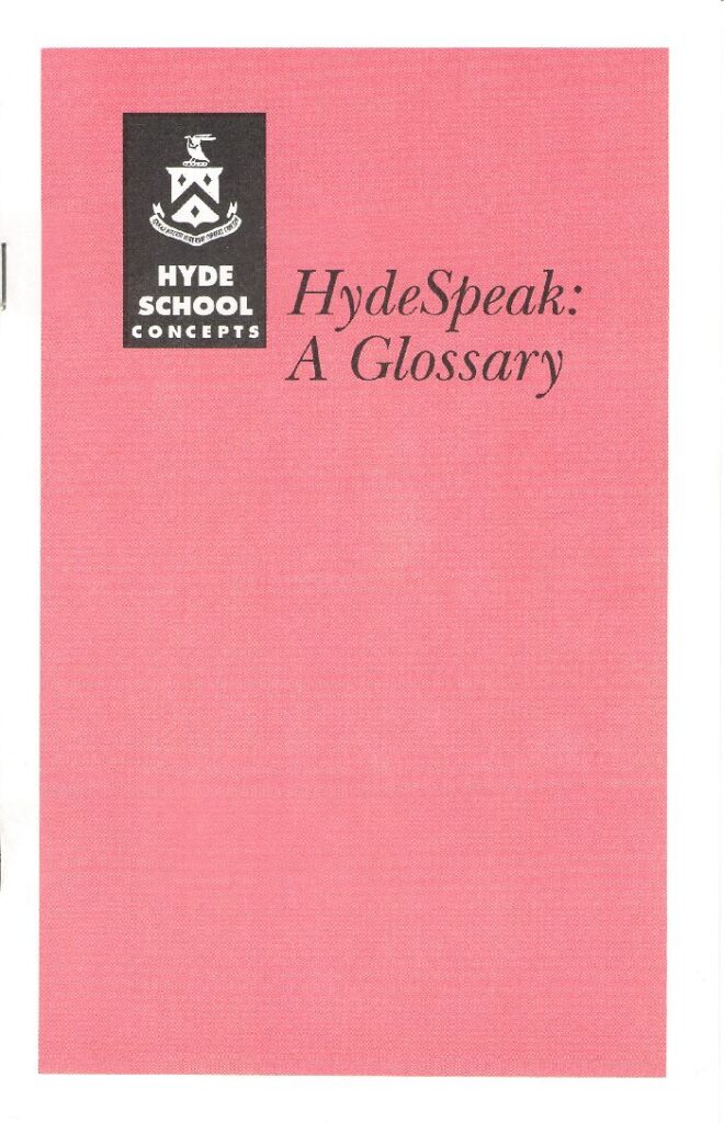 Hydespeak Glossary Booklet 1991