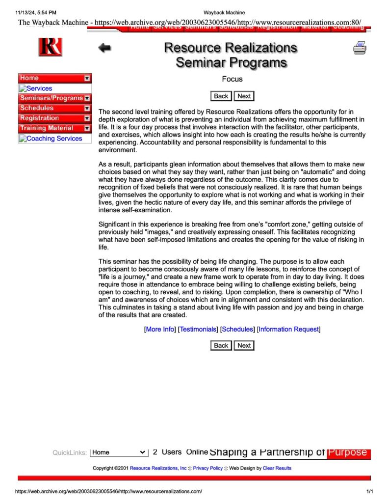 Rr Website Focus