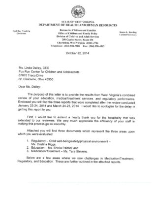 Fox Run Letter On Review 10-22-14_Cleaned