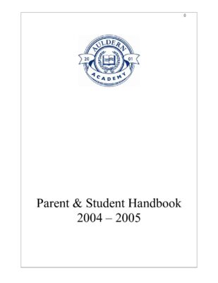 Auldern Academy Handbook 2004-05