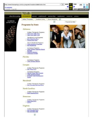 Program List 2001