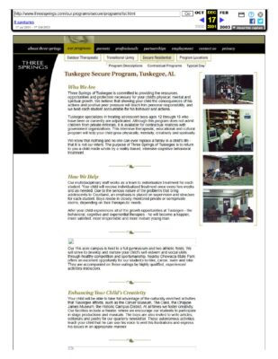 Tuskegee Secure Program 2001