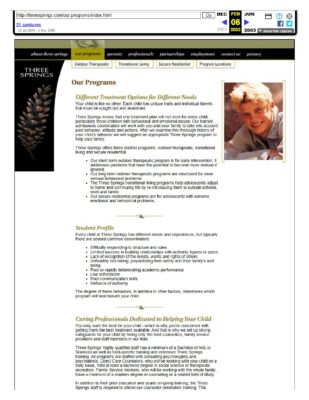 Program Descriptions 2002