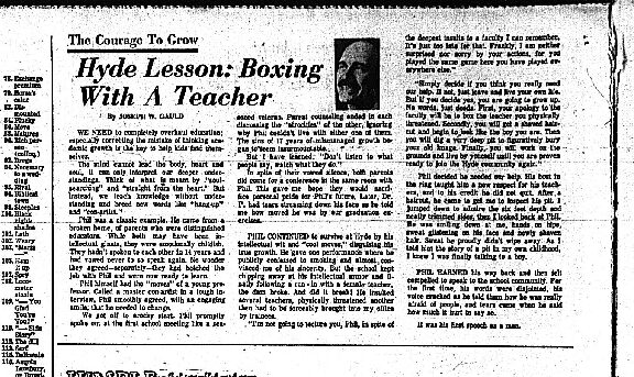 Courage To Grow Boxing With A Teacher 1973