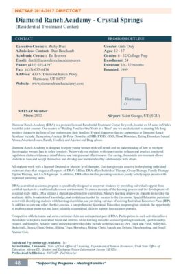 Diamond Ranch Academy Crystal Springs 2016-2017 NATSAP Profile