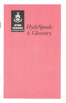 Hydespeak Glossary Booklet 1991