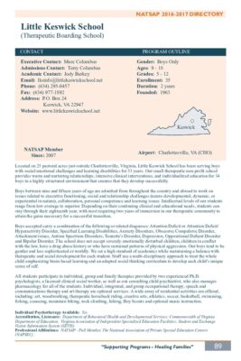 Little Keswick School 2016-2017 NATSAP Profile