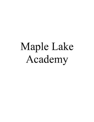 Maple Lake Academy Handbook
