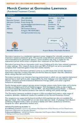 Merck Center At Germaine Lawrence 2011-2012 NATSAP Profile