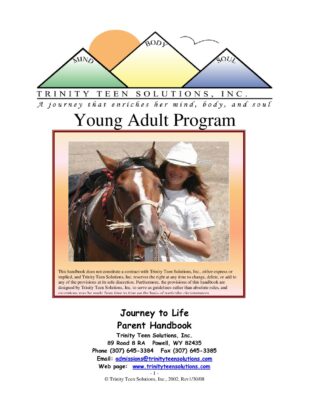 Trinity Teen Solutions Parent Handbook 2008