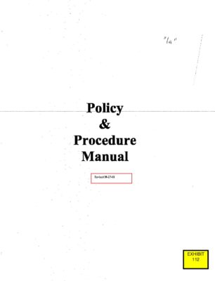 WWASP Policy Manual 2003
