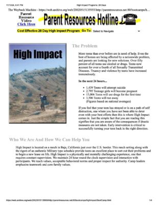 High Impact Website 2002