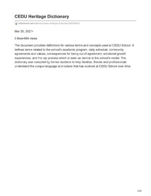 Slideshare.net-Cedu Heritage Dictionary