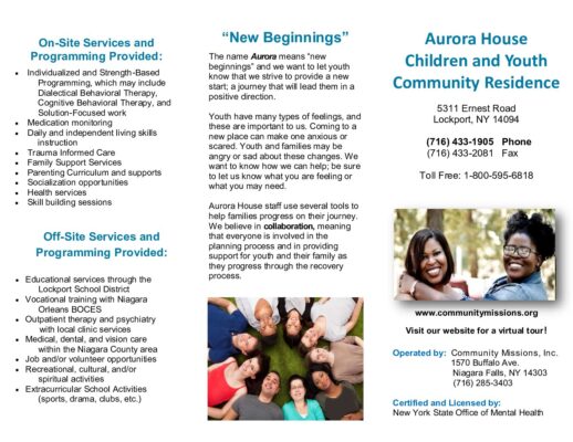 Aurora House Brochure 2019