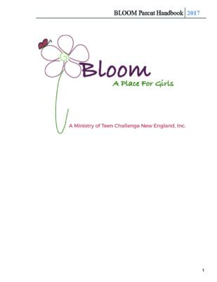 Bloom Home For Girls Parent Handbook 2017