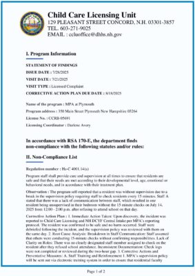 MPA At Plymouth — Statement Of Findings (July 2025)