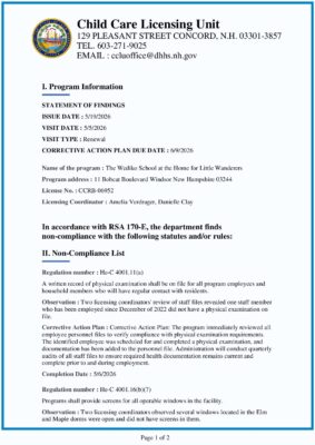 The Wediko School At The Home For Little Wanderers — Statement Of Findings (May 2026)