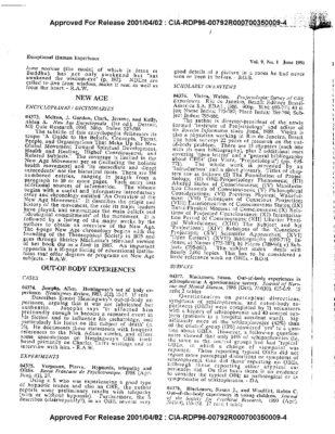 Exceptional Human Experience — Journal Bibliography (June 1991)