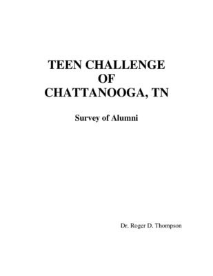Teen Challenge Of Chattanooga — Alumni Survey Report (1994)