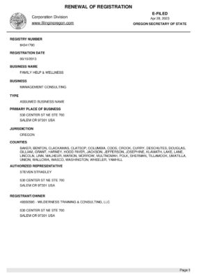 FHW Filing 2023