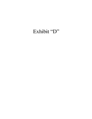 Fagan V LOA Exhibit D