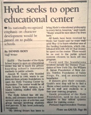 Hyde Training Center PPH 05-06-1991