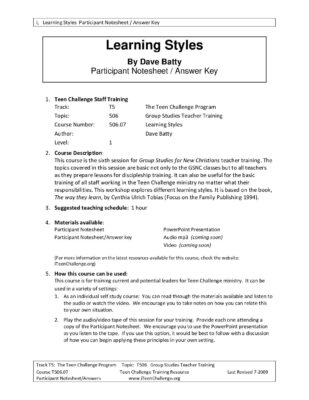 Learning_Styles_7-07-09_Notesheet_With_Answers1