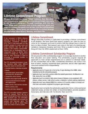 Lifetime Commitment Donations Mingus Mountain 2021