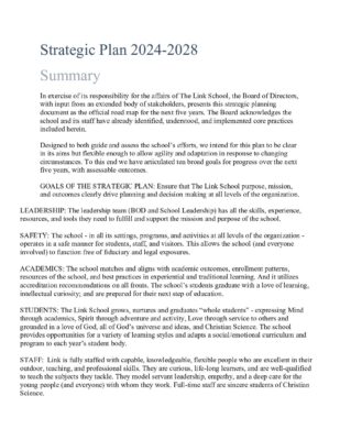 Link School Strategic-Plan 2024-2028