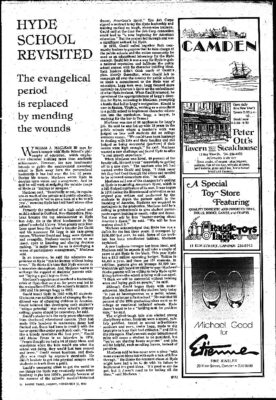 Maine Times Hyde School Revisited 1982