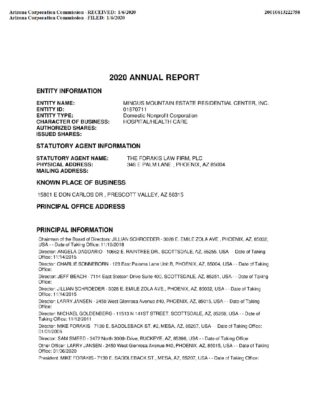 Mingus Annual Report 2020