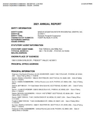 Mingus Annual Report 2021