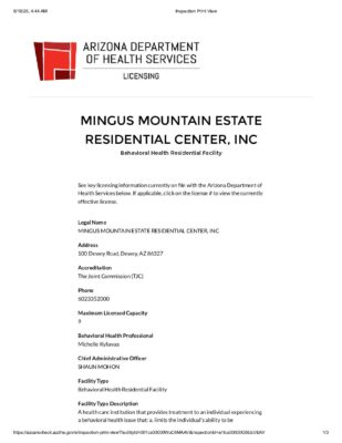 Mingus Dewey Violations 10-18-23