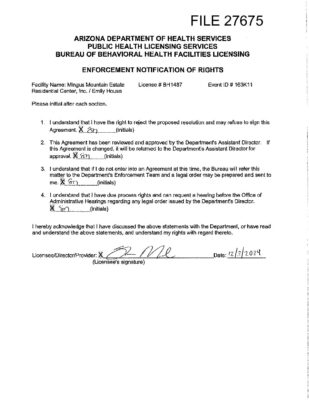 Mingus Emily House Enforcement Agreement 12-03-24