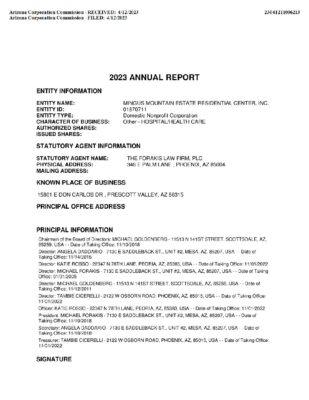 Mingus Filing 2023