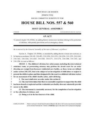 Missouri HB 557 Good