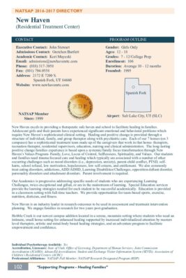 New Haven 2016-2017 NATSAP Profile