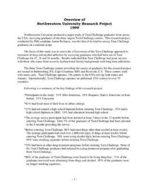 Overview_Of_Northwestern_University_Study_19991