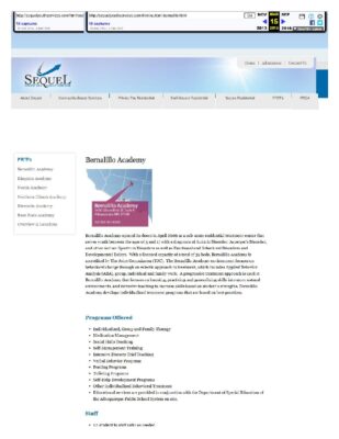 Sequel Website Bernalillo Academy 2015