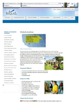 Sequel Website Clarinda Academy 2017