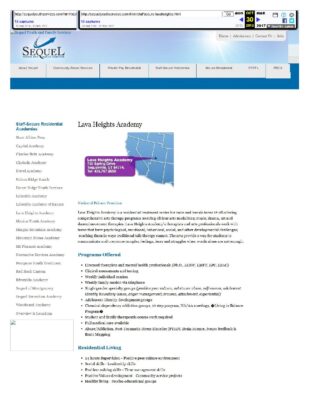 Sequel Website Lava Heights Academy 2016