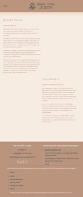 Staff Profiles Aurora Center For Healing - [Web.archive.org]