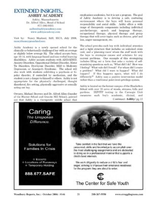 Woodbury Reports 10-2006 Ashby Academy