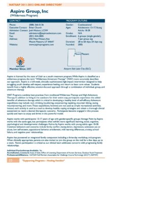 Aspiro Group Natsap 2011