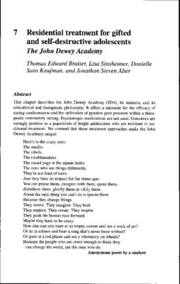 John Dewey Academy — Book Chapter (2008)