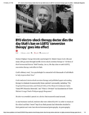 Brigham Young University — News Clipping (February 1, 2020)