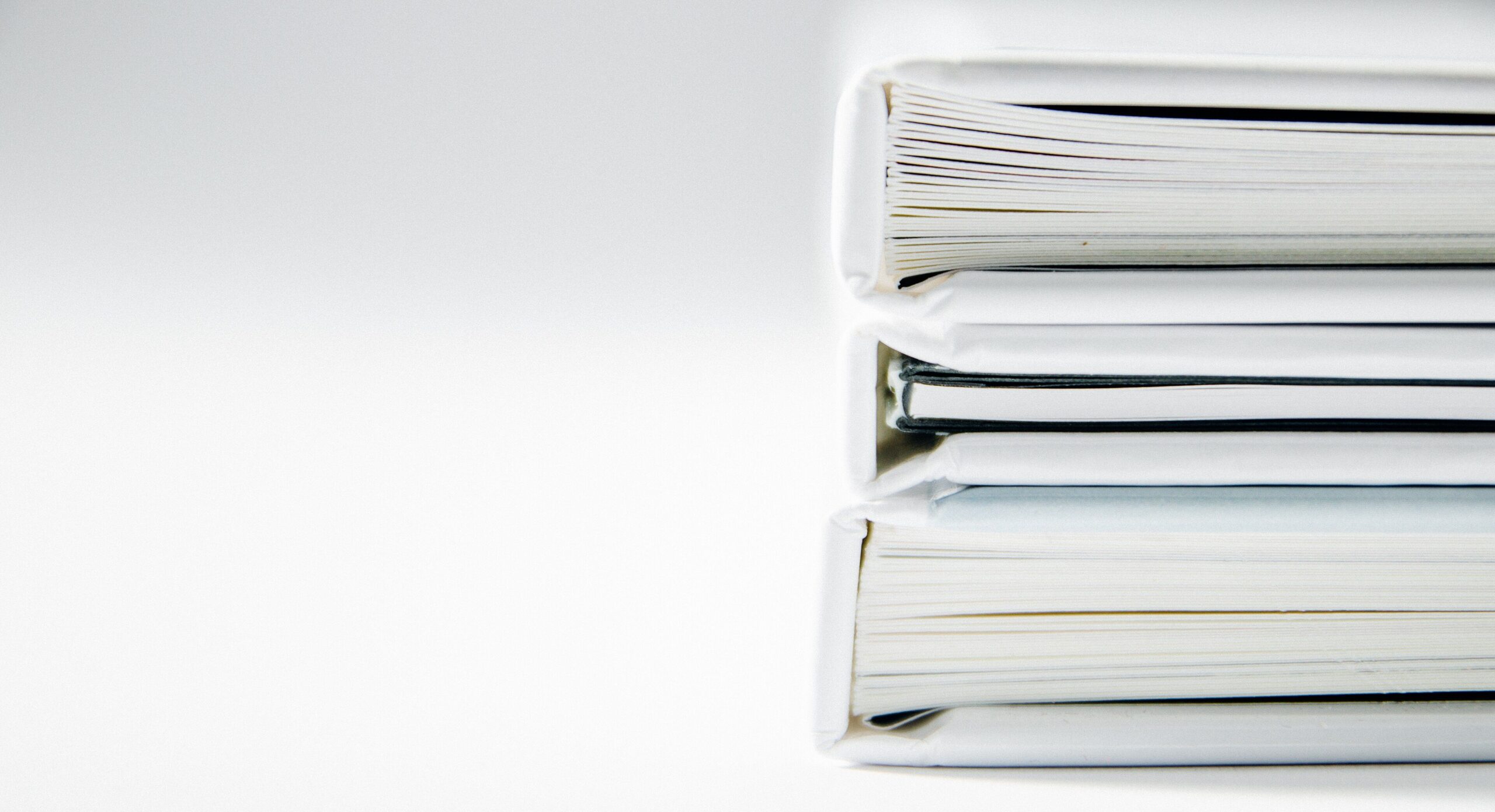 A stack of colored document folders