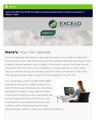 Exceed Marketing Solutions - Our Services